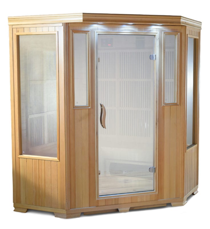 3 person infrared sauna (fits in corner)