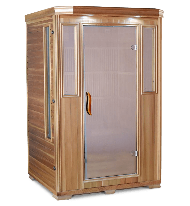 Good Health Saunas' 2-person (20 amp) infrared sauna is perfect for at-home or commercial use. Complete with 360 degree heating, full spectrum infrared light, and third-party certified low EMF levels, our 2 person sauna is the safest and most effective in the world. 2 person infrared sauna (20 amp)