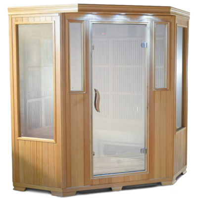 3 person infrared sauna (fits in corner)