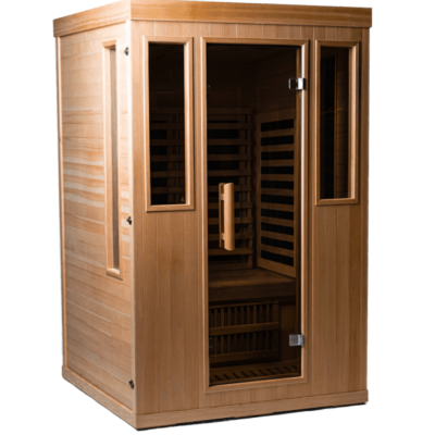 Our 2-person Hybrid Series infrared sauna is perfect for safe and relaxing at-home health and wellness improvement. Best-in-class infrared heaters, entertainment system, & more included! 2-Person Hybrid Series Infrared Sauna (20 amp)