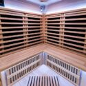 Interior Bench of Hybrid Series 3-Person Infrared Corner Sauna