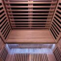 Hybrid Series 3-person infrared sauna interior bench