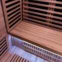 3-person Hybrid Series infrared sauna bench & heaters