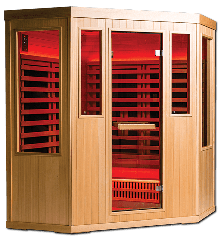 3 person corner infrared sauna (20 amp)