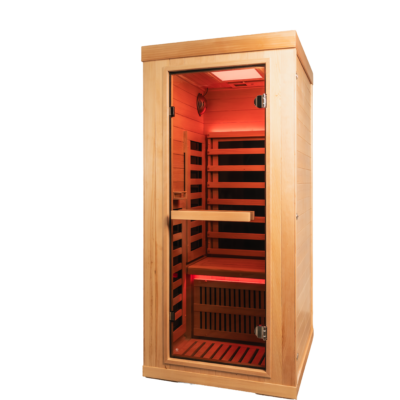 GHS-1X product image with red chromotherapy lighting