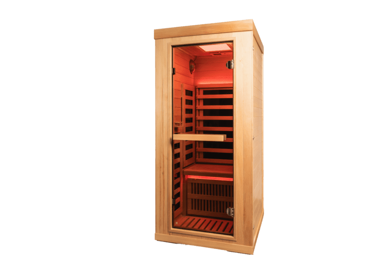 GHS-1X product image with red chromotherapy lighting