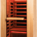GHS 1X Hybrid Series Infrared Sauna angled view product image