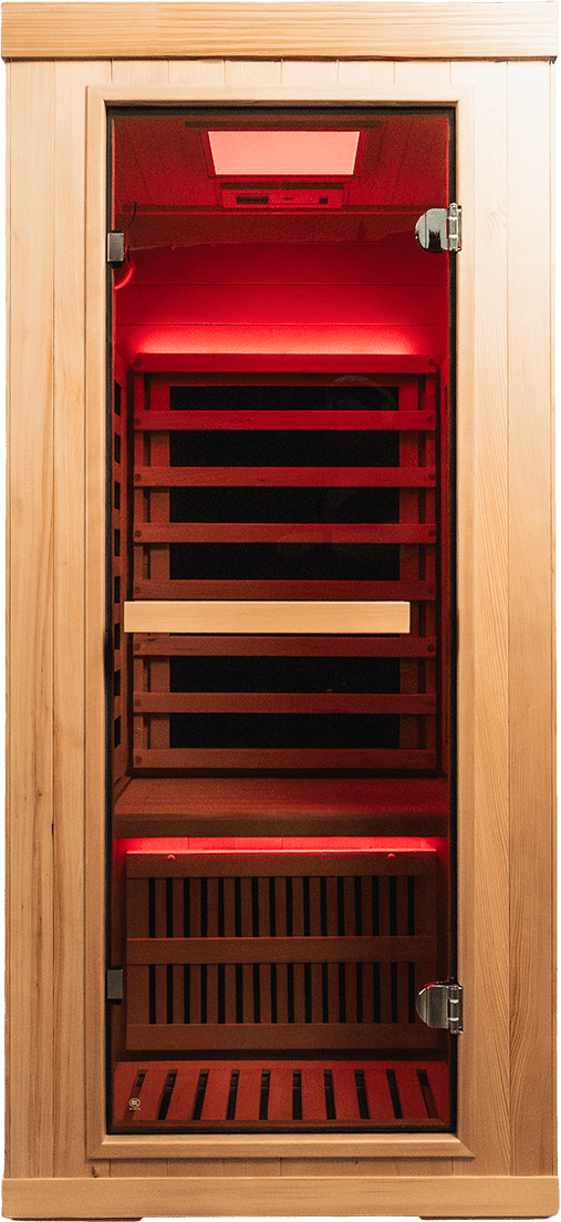 GHS 1X Hybrid Series Infrared Sauna for one person indoor home use